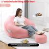 Large Seat Bean Bag Comfortable Lazy Sofa Chair Linen Lounger Couch Tatami Gift
