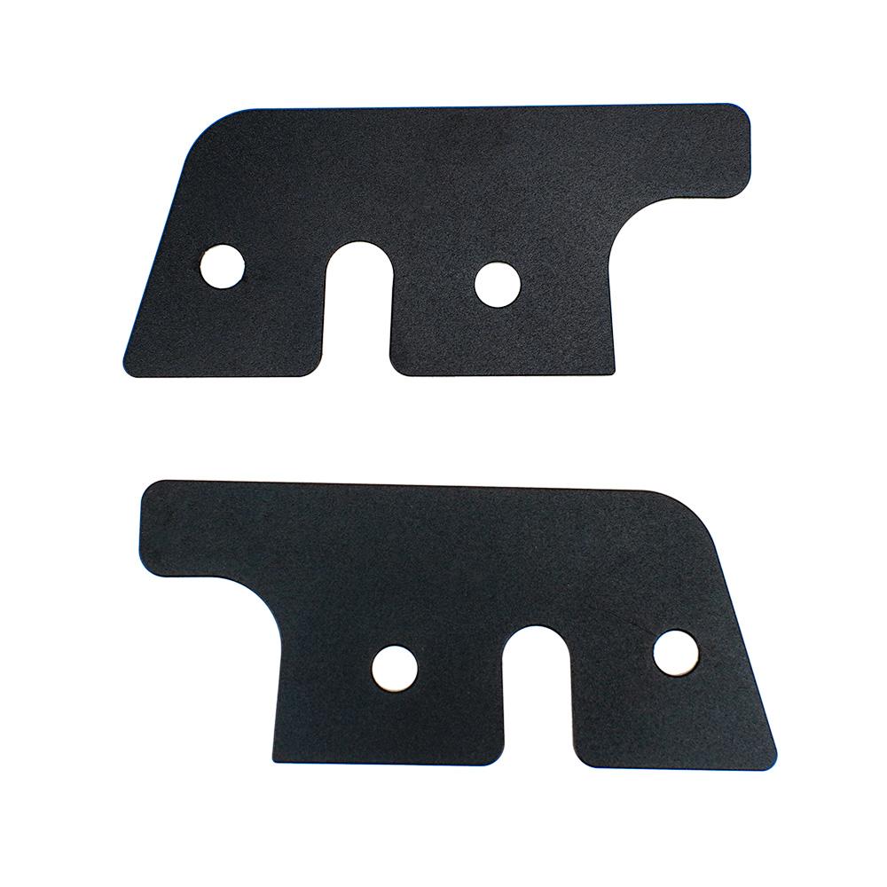 For 2018-2025 Jeep Wrangler JL Two-Door to Four-Door Models Black Sun Visor Repair Kit Aluminum Alloy Rust-Proof Material