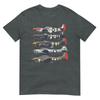 Ww2 P51 Mustang Military Aircraft Airplane Memorabilia Tshirt