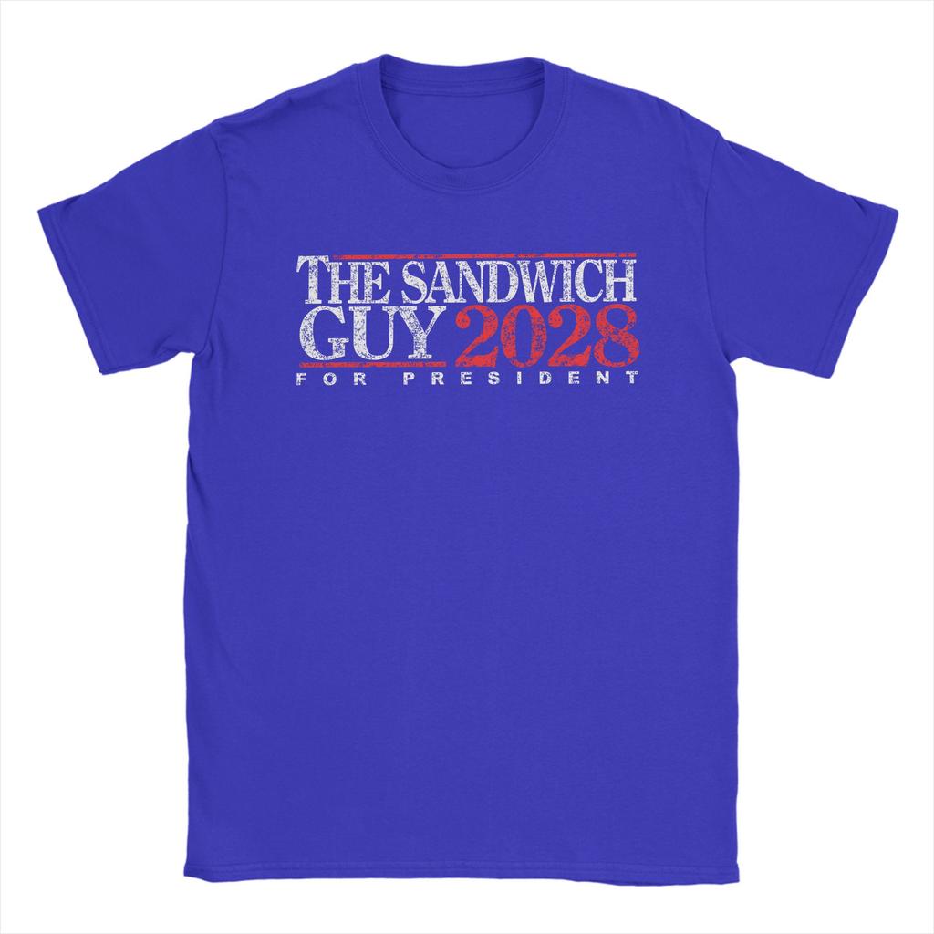 Dc Sandwich Guy Men's T Shirts  Cool Tees Short Sleeve Round Neck T-Shirt 100% Cotton Plus Size Clothes