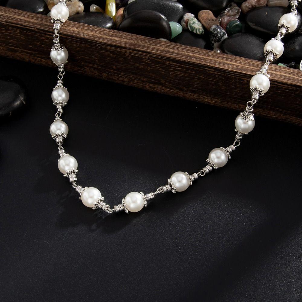 Retro Multilayer Star Pendant Pants Chain Pearl Gothic Cross Jeans Chain Zinc Alloy Korean Bag Chain Female