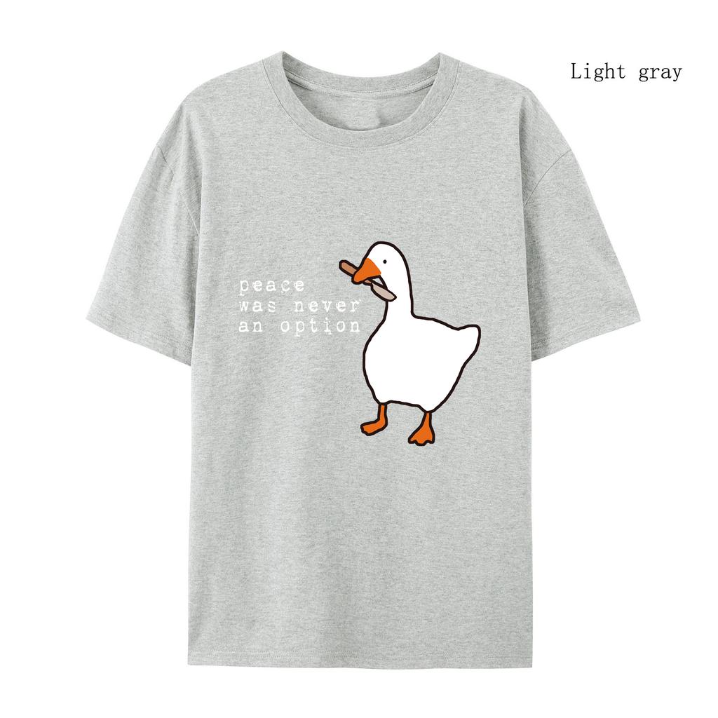 Peace Was Never An Option Printing T-shirt Funny T-shirt T-shirt Novelty Oversized Tops Harajuku Hat Rope T-shirt