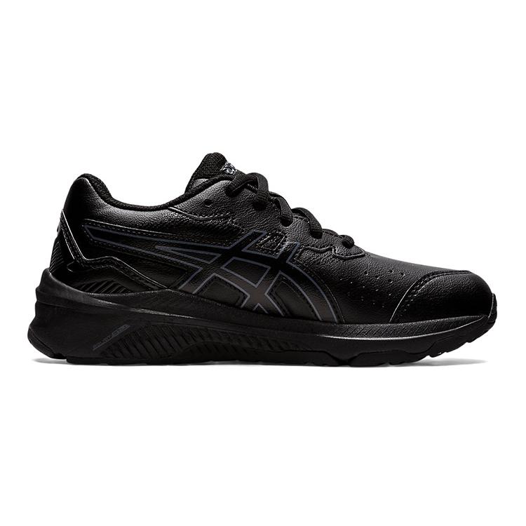 ASICS GT 1000 Leather 2 Cushioning Abrasion Resistant Rebound Breathable Support Low top Kids' Running Shoes Black 1134A016-001