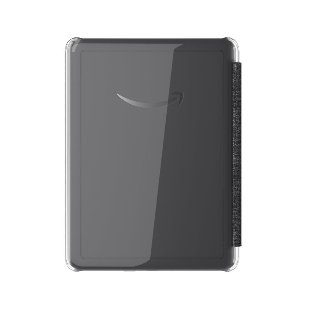 Clear Fabric Back Cover for Kindle Paperwhite 12th Generation and Kindle Colorsoft (Black)