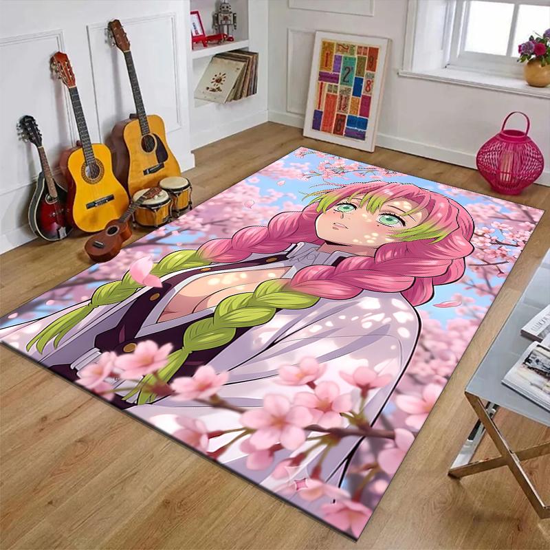 Mitsuri Kanroji1Printed Area Rug Carpet for Bedroom Living Room Home Decor Rugs Mat Non Slip Mat Rug for Bedside