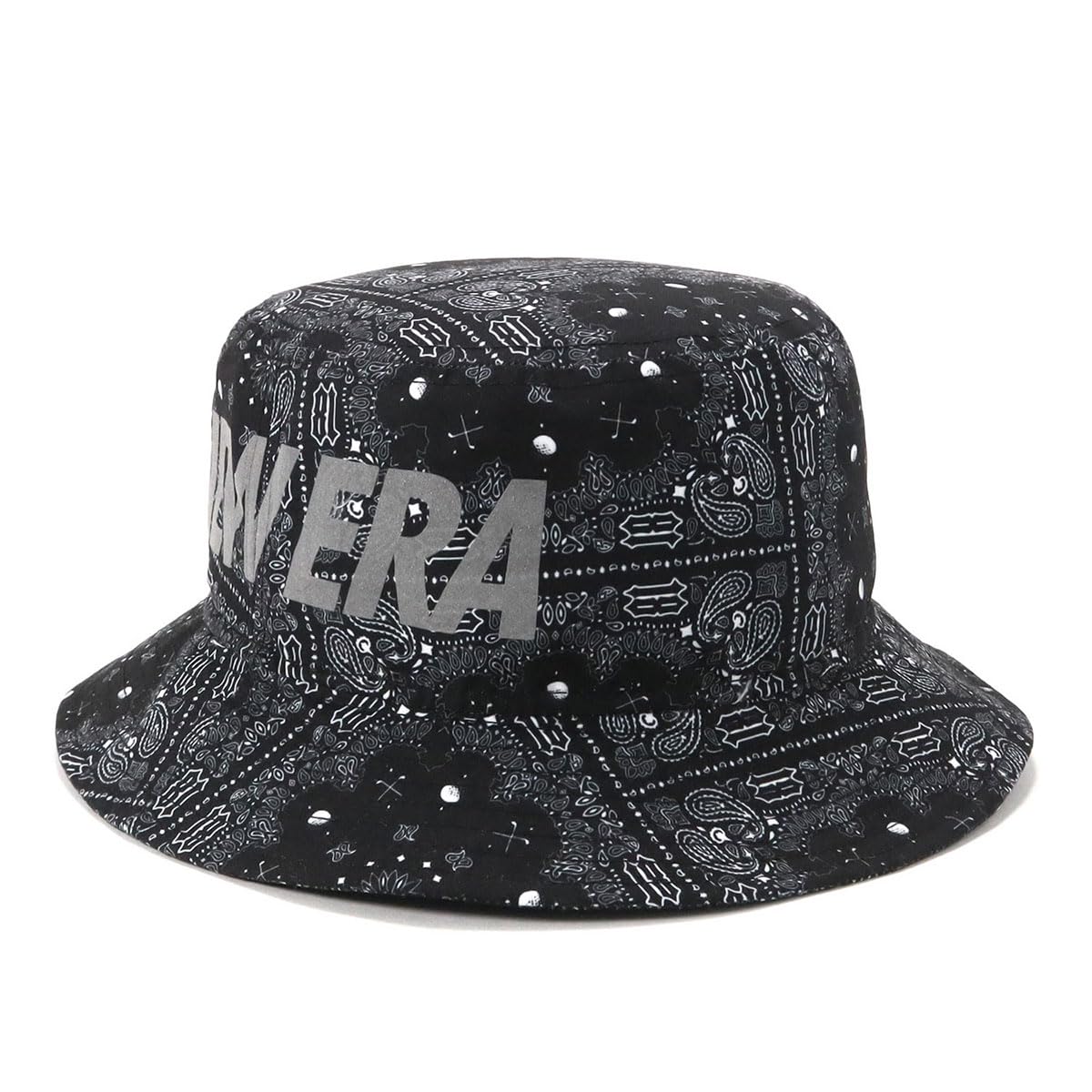 

New Era Golf Bucket ONSPOTZ Size Golf Essential Paisley Reflector Print Hat, Exclusive, Paisley, Black, S/M, Bucket-01