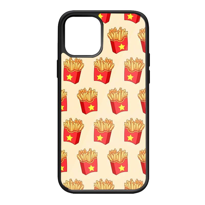 Fries Potato Food Ketchup Phone Case For Iphone 14 13 12 11 Pro Max Mini 7 6 6s 8 Plus X Xr Xs Se 2020 Fundas Shell PC TPU Cover
