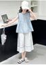 Korean-Style Lace Sleeveless Top & Pants Set - Summer 2026 Girls' Fashion Two-Piece Outfit