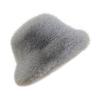 Autumn and winter imitation fox hair bucket hat women's cold and warm ear protection Mongolian hat fashion show small face