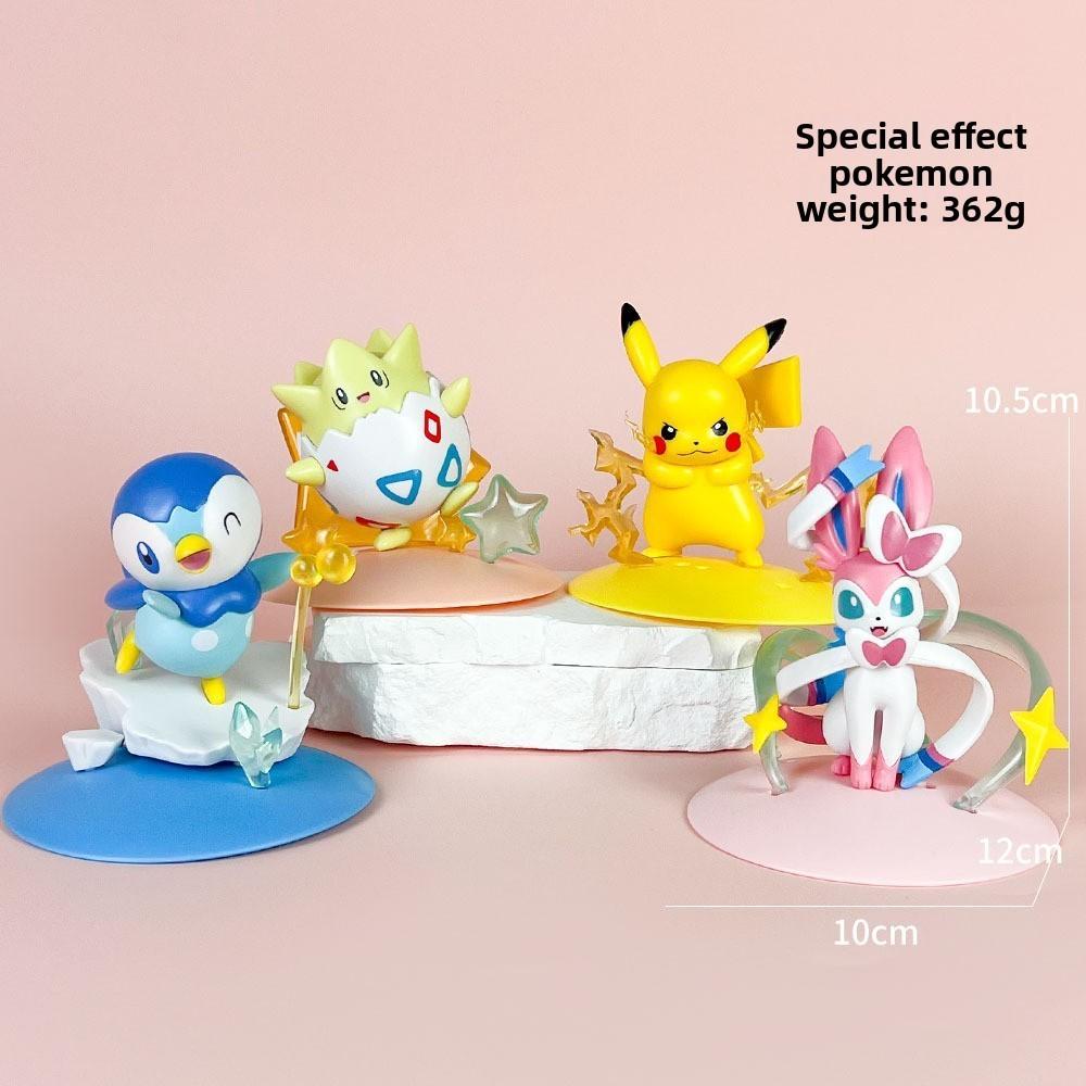Pokmon Miniature Pvc Figurines Set Featuring Pikachu Charm For Home Decor And Collectors