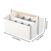 Cosmetic Storage Box Desktop Organizer Stationery TV Remote Holder for Home