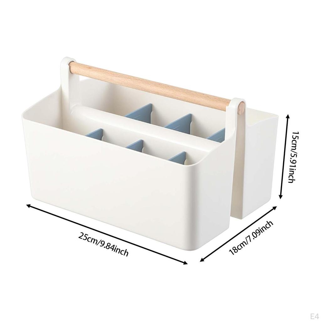 Cosmetic Storage Box Desktop Organizer Stationery TV Remote Holder for Home