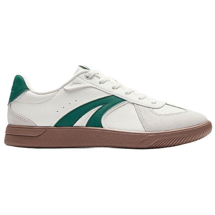 New Anta TT Shoe Collection Cushioning, Wear Resistant Low Top Skateboard Shoes Women's White Green 922548019-1