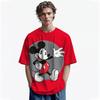 Disney Men Mickey Mouse Print T-Shirt Summer Boy Street Fashion Casual Sports Loose O Neck Quick Dry Short Sleeve Clothing Kid