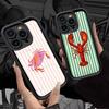 Marine Life Crabs Lobsters Phone Case For IPhone 17 16 15 13 11 12 14 Pro Max Plus Silicone Cover Shell