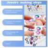12Pcs Austria Crystal Pendant Loose Rhinestone Beads Charms Glass Jewelry Gems Stones for DIY Necklace Jewelry Making 11Styles