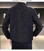Men's Trendy Slim-Fit Leather Jacket - Autumn/Winter High-End American Style with Lapel