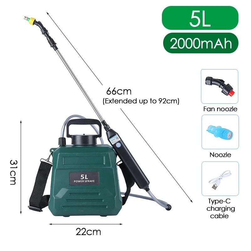 

5 л/8 л Лейка Плечевой Электрический Опрыскиватель Автоматический Садовый Опрыскиватель для Растений Тип разбрызгивателя Зарядка Type-C Бытовой Инструмент для Полива