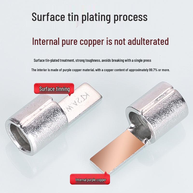 Purple Copper Cold Crimp Pin Type Terminal Lug (DBN2-9-10-14-18)