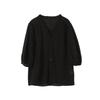 SOFSIL Women's French Retro V-Neck Loose Blouse