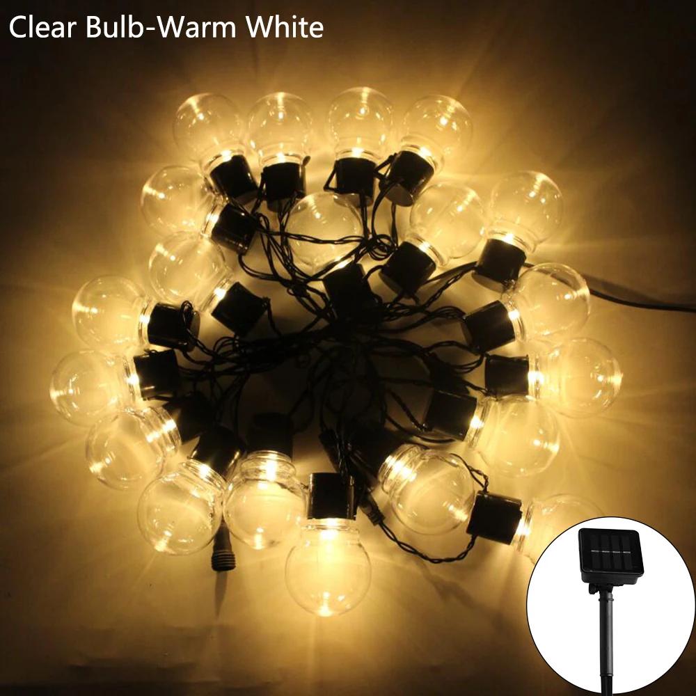 5/10M 40Led Globe Solar Fairy Ball String Lights Christmas Garland Street Wedding Bulb Lamps Outdoor Party Holiday Garden Patio