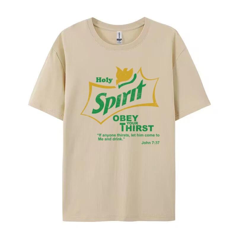 

Women Retro Holy Spirit Bible Verse T Shirt Funny Jesus Faith Tshirt Short Sleeve Graphic Tees Unisex Christian Apparel Gift 4XL