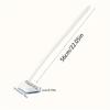 Long Handled Bathroom Wall and Floor Cleaning Brush with Detachable Sponge Head Suitable for Scrubbing Tiles, Bathtubs, and Mosaics
