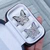 Heavy Industry Mori Series Exquisite Butterfly Dripping Oil Zir*****Pening Ring Niche Light Luxury High Sense Personality Ring Woman