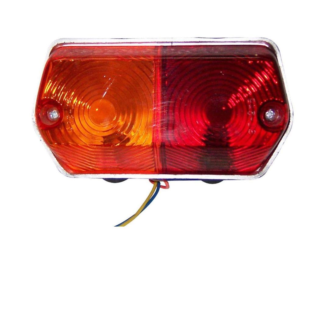 Pair of Rear Tail Light Assembly & Flasher Lamps for Ebro Tractor | Universal 3-Function Tail Light Set Brake, Tail & Indicator