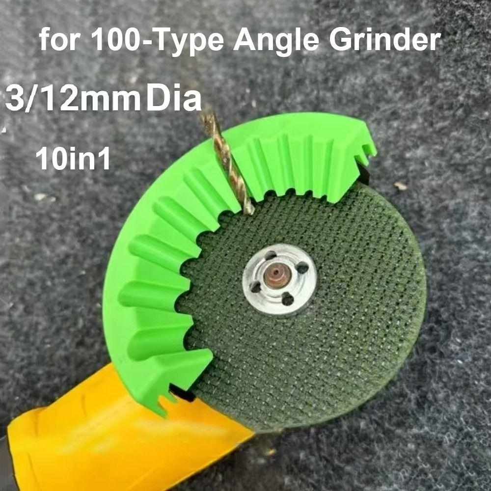 10in1 ABS Drill Grinder Support Multifunctional Grinding Attachment  for 100 Angle Grinder
