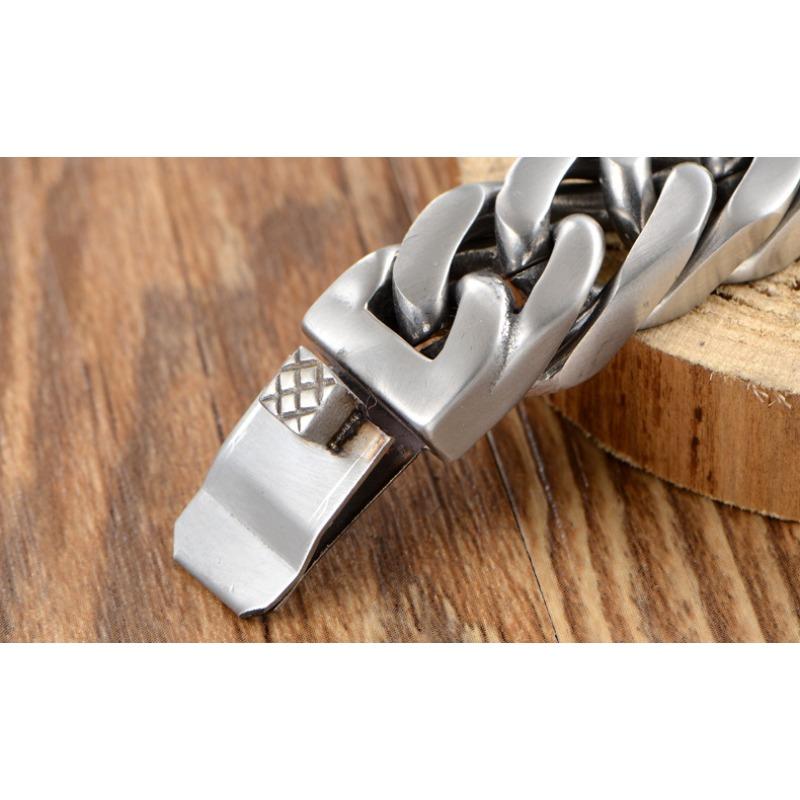 European and American titanium steel men's bracelet, punk trend, titanium steel bracelet HFS61