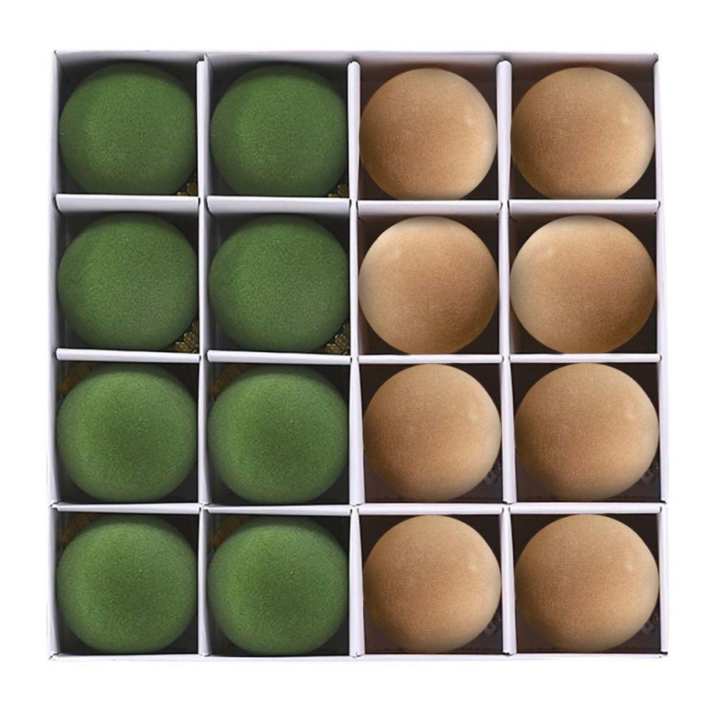 

16Pcs Velvet Christmas Ball Decoration Christmas Tree Party Decoration New Year Christmas Spheres Pendant Velvet Balls 6cm 6cm