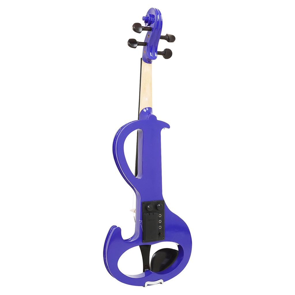 IRIN Smart Electric Violin AU-01 4/4 Adjustable Volume&Timbre Electroacoustic Violin Lightweight Portable Dark Blue Fiddle