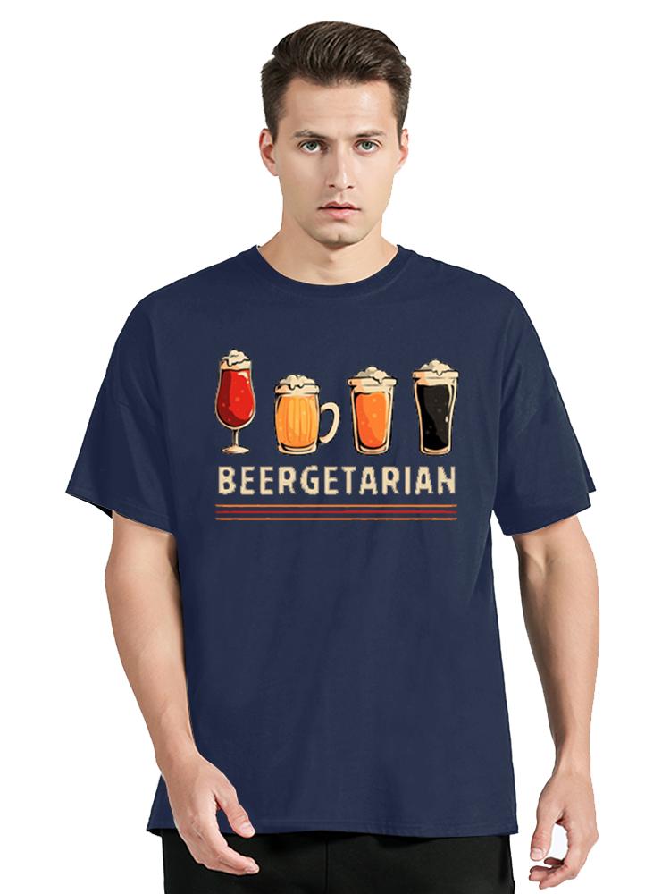 Fashion Beergetarian Beer Funny Tshirt Casual Fitness T Shirt Summer Cotton Tops Tees Mens Clothing Oversized Unisex Tshirt S