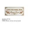 Love You More Mom Metal Wall Sign Vintage Floral Hanging Plaque Rustic Farmhouse Wall Art for Hallway Entryway Bedroom Decor Mother's Day Gift