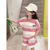 Cute Girls Summer Fashion Short Sleeve Two Piece Set Stylish Baby Casual Outfit