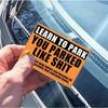 20Pcs English Parking Stickers 5 Designs Funny Car Labels Matte Finish 7x5cm Self-Adhesive Car Decals