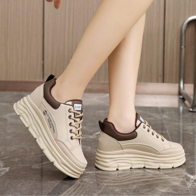 Women's Casual Shoes 2025New Korean Wind Student Shoes Flat Bottom Lace Up Trainers Casual Versatile Vulcanize Shoes Tenis Mujer