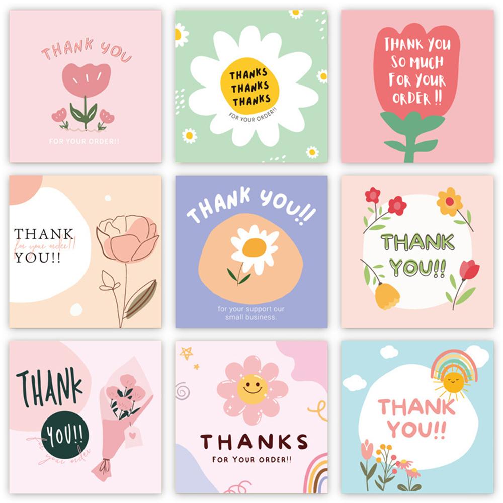 10-50Pcs High-Quality 6*6Cm High-Quality Flower High-Quality Thank High-Quality You High-Quality Cards High-Quality For High-Quality Gift