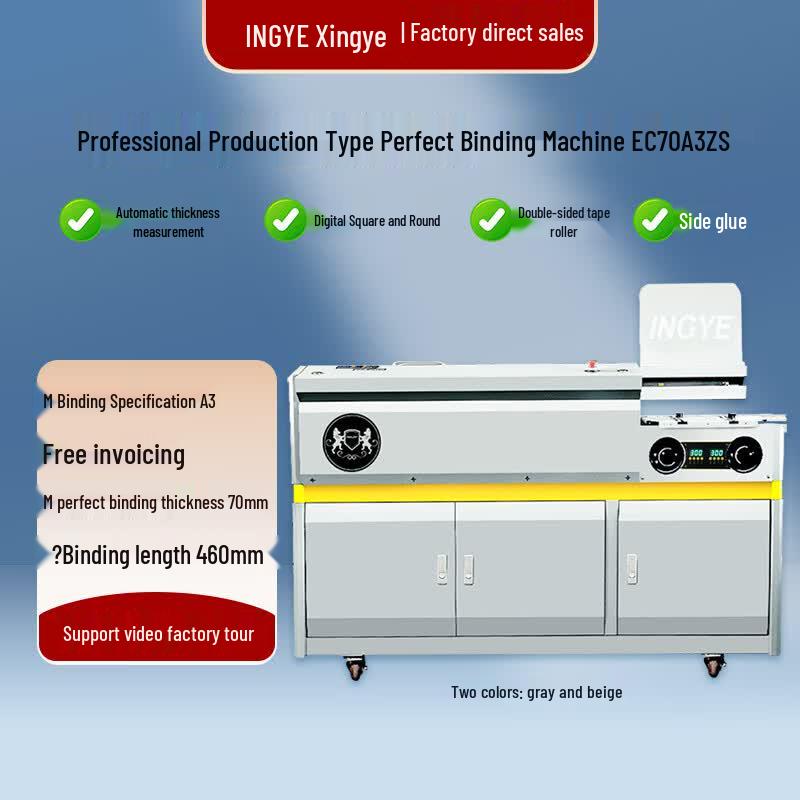INGYEEC A3 Automatic Wireless Hot Melt Binding Machine CN Plug (adapter Included)
