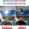 Car Sun Visor Extender Anti-Glare Car Sun Visor Windshield Shade Glass Sunshade Shield Protector for Automotive Vehicles Driver