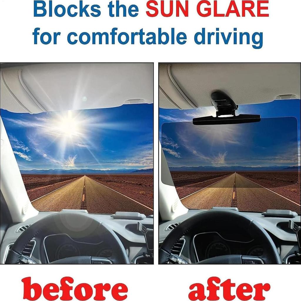 Car Sun Visor Extender Anti-Glare Car Sun Visor Windshield Shade Glass Sunshade Shield Protector for Automotive Vehicles Driver