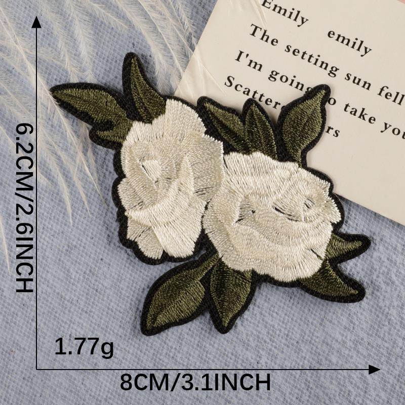 Self-Adhesive Embroidery Flower & Letter Patches for Clothing Accessories