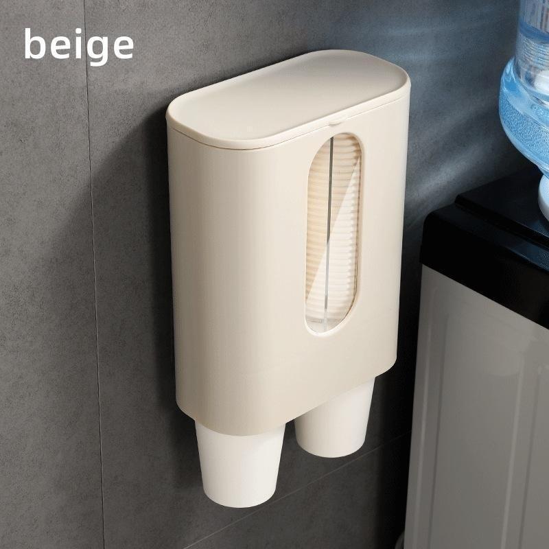 Disposable Cup Holder Automatic Cup Extractor Cup Holder Dispenser Water Cups Holder Home Punch Free Paper Cups Storage Rack