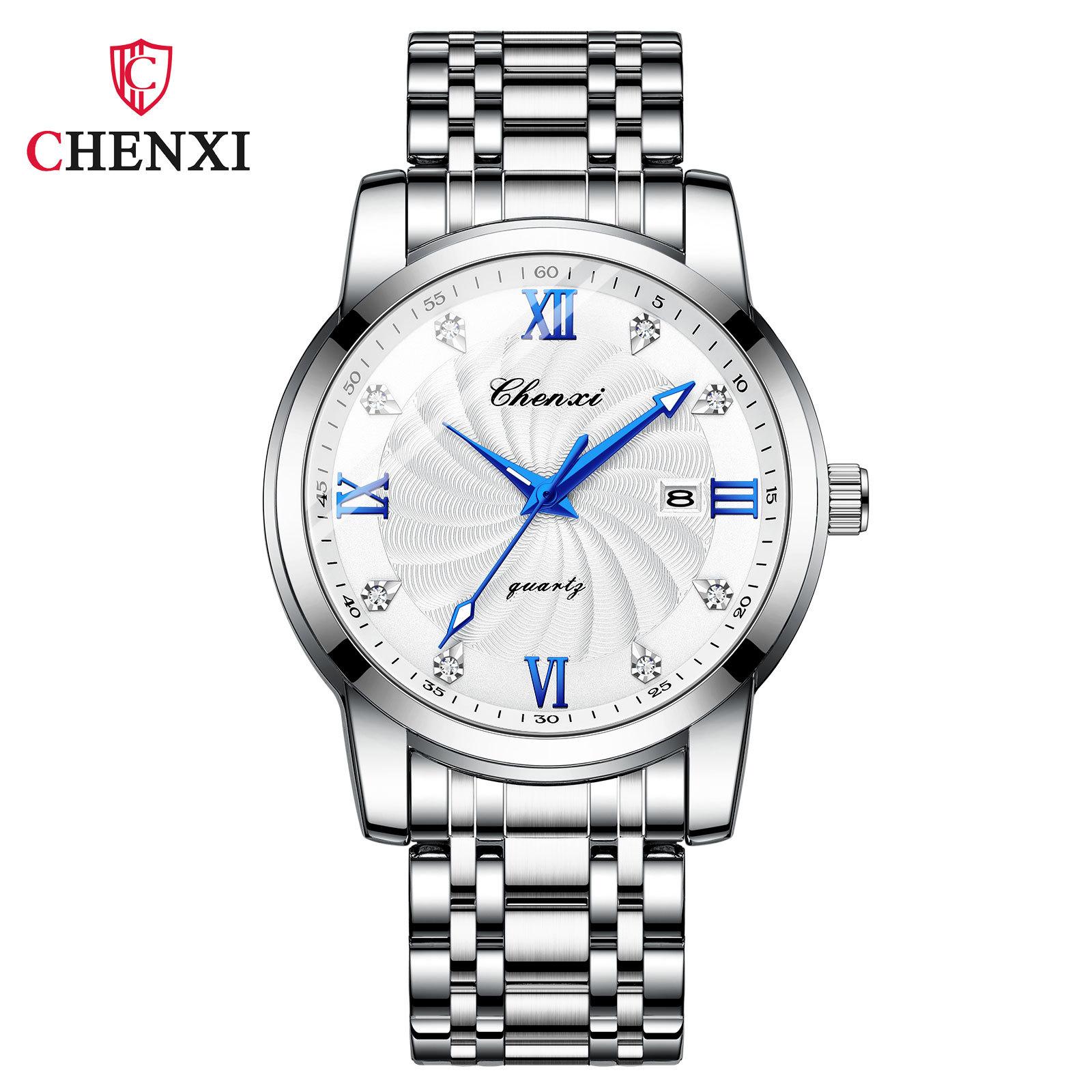 

Новые роскошные мужские часы высшего бренда с коробкой-календарем, водонепроницаемые простые деловые модные светящиеся мужские кварцевые часы