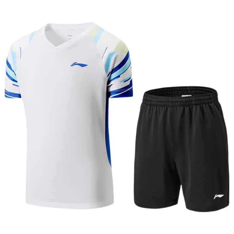 Li-Ning Youth Badminton Competition Set (T-shirt & Shorts) AATW036 150