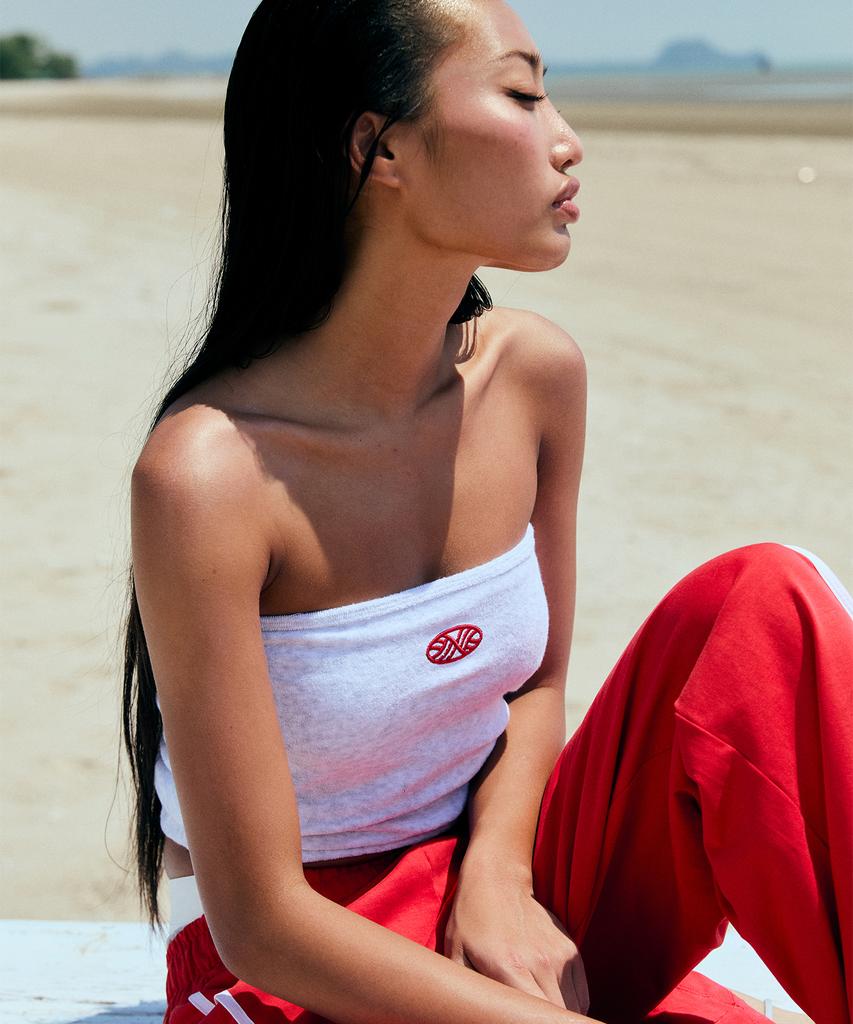Minasu Mns Terry Tubetop_White Melange