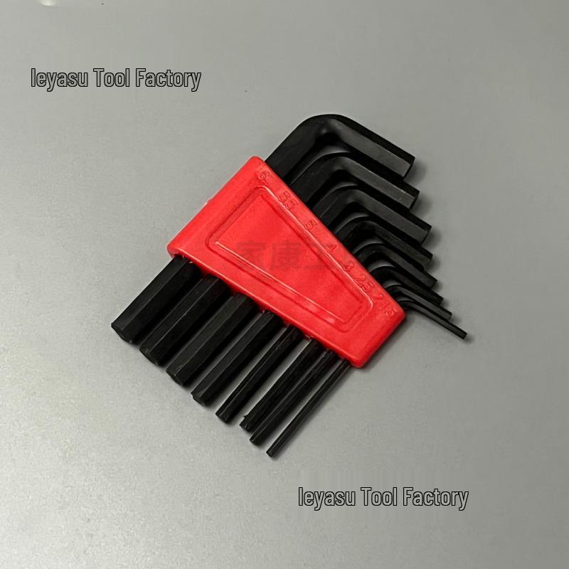 8-Piece Black Hex Metric Flat Head Tool Set