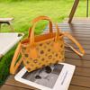 New Vegetable Basket Women's Bag Flower Material Tote Bag Bag Women's Bento Bag Premium Bucket Bag