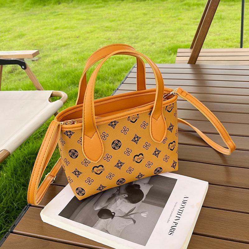 Nuovo cesto di verdure borsa da donna borsa tote in materiale floreale borsa da donna borsa porta bento premium a secchiello